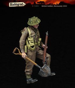 画像2: スターリングラード[ST3281]1/35 WWII イギリス シャベルを持つ歩兵 ノルマンディー1944 (2)