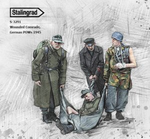 画像1: スターリングラード[ST3291]1/35 WWII ドイツ 傷ついた戦友 ドイツ軍捕虜 1945年(4体入) (1)