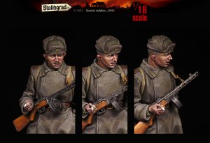 画像4: スターリングラード[ST603]1/16 WWII 露/ソ タバコを吸うソビエト軍兵士 1945 (4)