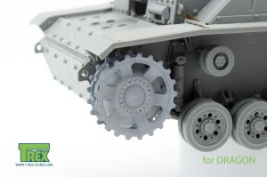 画像2: T-Rex Studio[TR35008-1]1/35 III号突撃砲用起動輪セット後期型A ドラゴン用 (2)