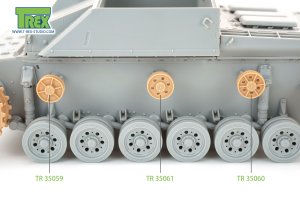 画像3: T-Rex Studio[TR35060]1/35 WWII ドイツIII号突撃砲G型用上部支持輪 アルケット社製1943年11月44年3月生産型(ドラゴン用) (3)