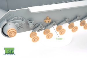 画像2: T-Rex Studio[TR35071]1/35 WWII ドイツパンター戦車用転輪ハブ片側セット(タコム/ドラゴン用) (2)