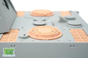 画像4: T-Rex Studio[TR35119]1/35 WWII ドイツ パンサーG型初期/中期型用ラジエター吸排気口装甲グリルセット メッシュ付 パターンA (4)