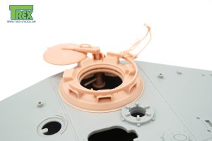 画像4: T-Rex Studio[TR35153-1]1/35 WWII ドイツ キングタイガー用 溶接タイプキューポラセット 水抜きスリット付(各社用) (4)