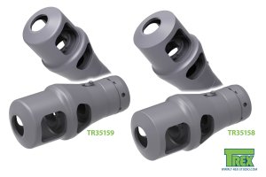 画像4: T-Rex Studio[TR35159]1/35 WWII ドイツ パンサー戦車G型用 7.5cm砲マズルブレーキ(5個入) (4)