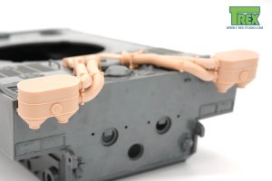 画像4: T-Rex Studio[TR35161-1]1/35 WWII ドイツ タイガーI重戦車用 エアクリーナー/吸気パイプ タイプB (4)