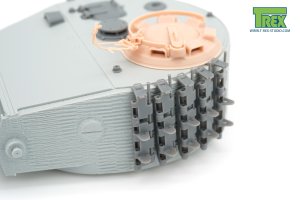 画像3: T-Rex Studio[TR35201]1/35 WWII ドイツ タイガーI重戦車後期型(40mm厚天板)用 予備履帯ホルダーセット(10個入/滑り止め付履帯20個付) (3)