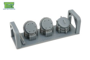 画像4: T-Rex Studio[TR35203]1/35 WWII ドイツ タイガーI重戦車中期型/後期型用 ベンチレーターセット(3個入) (4)