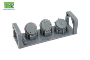 画像4: T-Rex Studio[TR35204]1/35 WWII ドイツ キングタイガー重戦車用 ベンチレーターセット(3個入) (4)