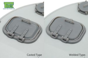 画像2: T-Rex Studio[TR35208]1/35 WWII ドイツ タイガーI重戦車初期型用 装填手ハッチ 鋳造/溶接タイプ2in1(2個入) (2)