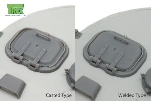 画像2: T-Rex Studio[TR35210]1/35 WWII ドイツ タイガーI重戦車中期型用 装填手ハッチ 鋳造/溶接タイプ2in1(2個入) (2)