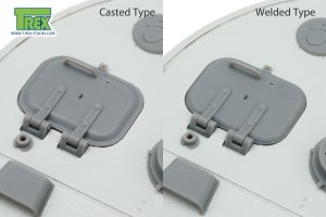 画像2: T-Rex Studio[TR35211]1/35 WWII ドイツ タイガーI重戦車後期型初期用 装填手ハッチ 鋳造/溶接タイプ2in1(2個入) (2)