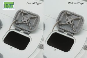 画像3: T-Rex Studio[TR35211]1/35 WWII ドイツ タイガーI重戦車後期型初期用 装填手ハッチ 鋳造/溶接タイプ2in1(2個入) (3)