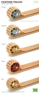 画像6: T-Rex Studio[TR85006]1/35 WWII ドイツパンター戦車用可動履帯 初期型セット (6)