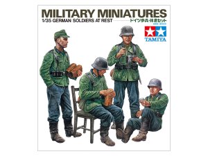 画像1: タミヤ[TAM35129]1/35 ドイツ歩兵・休息セット (1)