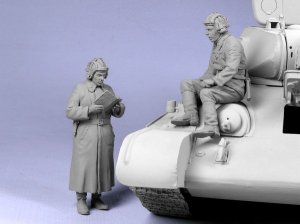 画像5: TANK[T-35045]1/35 WWII露 戦車将校 (冬)1941-42 (2体) (5)