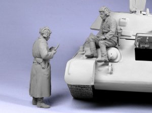 画像6: TANK[T-35045]1/35 WWII露 戦車将校 (冬)1941-42 (2体) (6)