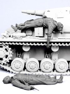 画像1: TANK[T-35092]1/35 WWII独 戦車兵「脱出」#3 (夏)41-44 (2体) (1)