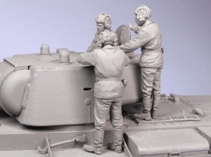 画像5: TANK[T-35094]1/35 WWII露 Z.コロバノフ中尉とクルー KV-1 (夏-秋)1941-42 (3体) (5)