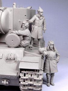 画像4: TANK[T-35095]1/35 WWII露 戦車兵KV-2 (冬)1939-44 (3体) (4)