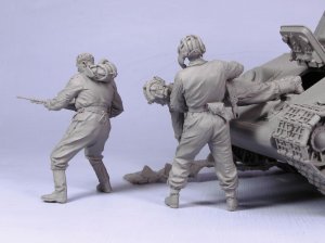 画像3: TANK[T-35106]1/35 WWII露 戦車兵「脱出」(夏)41-43 (3体) (3)