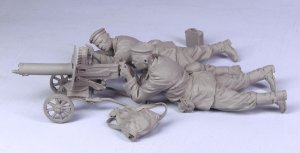 画像1: TANK[T-35107]1/35 WWII露 海軍歩兵 /w マキシム機関銃  1941-45 (2体) (1)