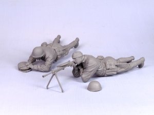 画像2: TANK[T-35112]1/35 WWII露 デグチャレフ機関銃クルー スターリングラード(夏) 1943 (2体) (2)