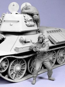 画像4: TANK[T-35114]1/35 WWII露 戦車兵「脱出」#2 1943-45 (2体) (4)