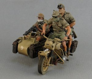 画像2: TANK[T-35131]1/35 WWII独 モーターバイク兵 I  アフリカ軍団 (2)