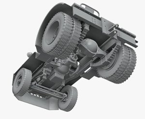 画像2: サンダーモデル[TB32004]1/32 米英・クラークトール6トラクターMill-44型・未舗装用ダブルタイヤ (2)
