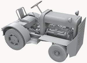 画像3: サンダーモデル[TB32001]1/32　米英・クラークトール6牽引トラクター航空機用Mill-33型 (3)