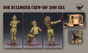 画像2: Valkyrie Miniature[VM35021]1/35 現用 イスラエル国防軍 D9Rブルドーザー女性乗員セット 2000年代(3体入) (2)