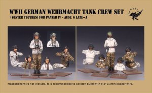 画像7: Valkyrie Miniature[VW35001]1/35 WWII ドイツ国防軍戦車兵セット 冬季装備 IV号戦車G後期-J型用(3体+バスト2体入) (7)