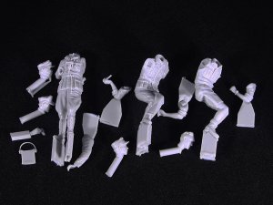 画像2: Valkyrie Miniature[VW35006]1/35 WWII ドイツ・アフリカ軍団戦車兵セット1 III/IV号戦車用(3体入) (2)