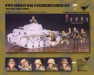 画像1: Valkyrie Miniature[VW35019]1/35 WWII ドイツ・アフリカ軍団 戦車兵&装甲擲弾兵セット(5体入) (1)