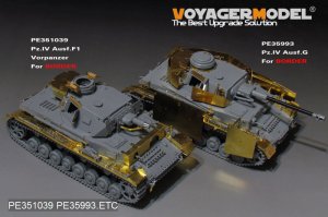 画像6: VoyagerModel [PE351039A]1/35 WWII独ドイツ陸軍IV号戦車F1型「Vorpanzer」ベーシックセット(ボーダーBT003用) (6)