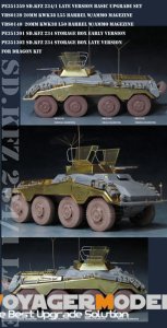 画像13: VoyagerModel[PE351359A]1/35 WWII ドイツ Sd.Kfz.234/1 8輪重装甲車後期型 アップグレードセット(ドラゴン6298/6879用) (13)