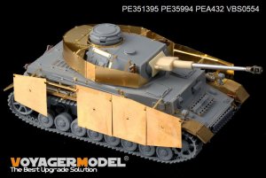 画像4: VoyagerModel[PE351395B]1/35 WWII ドイツ IV号戦車G型 アップグレードセットB シュルツェン/ダメージ転輪付(ドラゴン6894/9020用) (4)