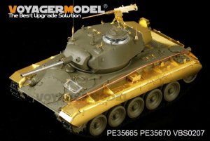 画像2: VoyagerModel [PE35665] 1/35 米 M24 チャーフィー(朝鮮戦争Ver.)エッチング基本セット(AFV35209用) (2)