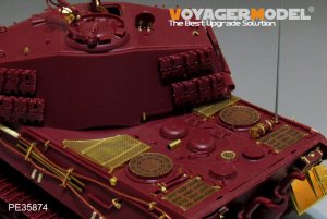 画像4: VoyagerModel [PE35874]1/35 WWII独 ティーガーII(ヘンシェル砲塔)エッチングセット(モンTS-031用) (4)