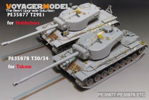 画像13: VoyagerModel [PE35878]1/35 WWII米 T-30/34 超重戦車 エッチングセット(タコム2065) (13)