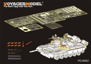 画像1: VoyagerModel [PE35952]1/35 現用ロシア陸軍T-80U主力戦車 スモークチャージャー付き（トランペッター 09525用） (1)