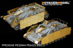 画像2: VoyagerModel [PEA322] 1/35 WWII独 IV号突撃砲後期型 追加装甲セット(DML6612用) (2)