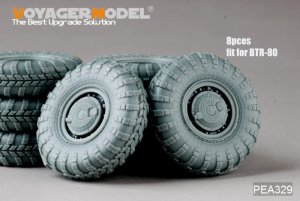 画像1: VoyagerModel [PEA329]1/35 BTR-80 ロードホイールセット（8個入り）(トラペ用) (1)