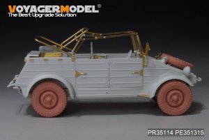 画像2: VoyagerModel [PR35114]1/35 WWII ドイツ キューベルワーゲン82型 標準ホイールタイヤセット パターン1(汎用 5個入) (2)