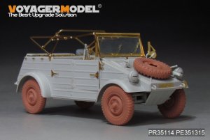 画像3: VoyagerModel [PR35114]1/35 WWII ドイツ キューベルワーゲン82型 標準ホイールタイヤセット パターン1(汎用 5個入) (3)