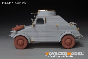 画像2: VoyagerModel [PR35117]1/35 WWII ドイツ キューベルワーゲン82型 初期型ホイールセット パターン2(汎用 5個入) (2)