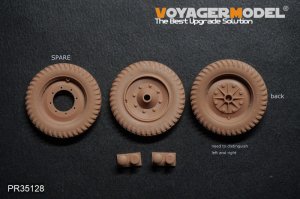 画像3: VoyagerModel [PR35128]1/35 WWII ドイツ Sd.Kfz.251/Sd.Kfz.11ハーフトラック 標準ホイールフルダ社タイヤセット(汎用) (3)