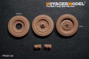 画像2: VoyagerModel [PR35129]1/35 WWII ドイツ Sd.Kfz.251/Sd.Kfz.11ハーフトラック ダンロップ社標準タイヤセット(汎用 3個入) (2)