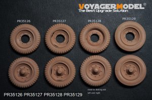 画像3: VoyagerModel [PR35129]1/35 WWII ドイツ Sd.Kfz.251/Sd.Kfz.11ハーフトラック ダンロップ社標準タイヤセット(汎用 3個入) (3)